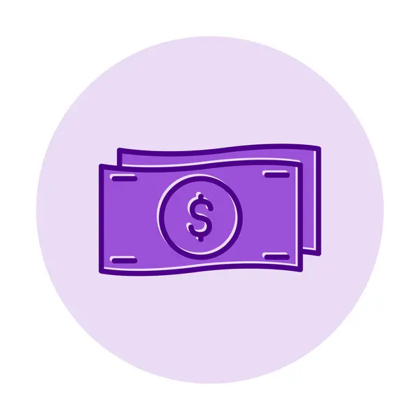 stock vector cash and money icon, vector illustration simple design