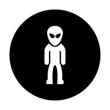 Sevimli uzaylı karakter Vektör illüstrasyonu