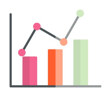 Grafik. Web simgesi basit illüstrasyon 