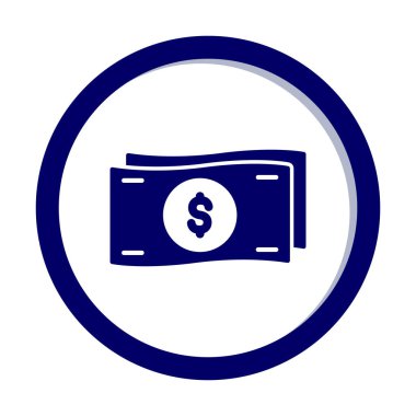 para ve para simgesi, vektör illüstrasyonu basit tasarım