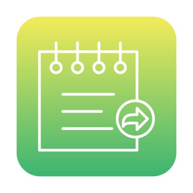 Notes web icon, vector illustration
