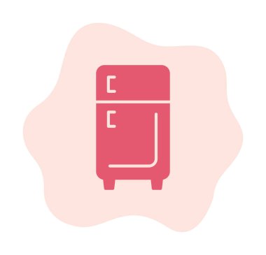 buzdolabı vektör simgesi çizelgesi çizimi