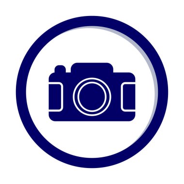 Kamera. Web simgesi basit illüstrasyon 