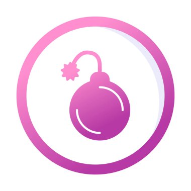 Bomba yassı ikon. vektör renk çizimi