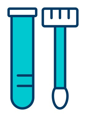 Örnek test web simgesi, vektör illüstrasyonu