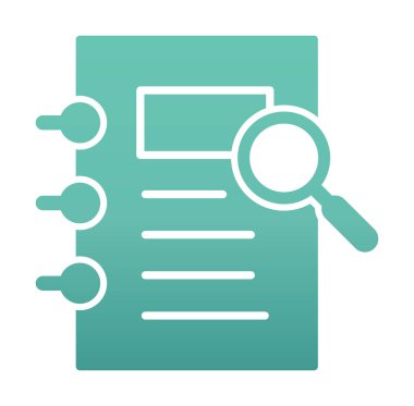 ofis kağıdı ve büyüteç