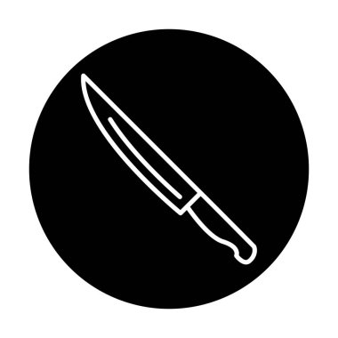 Basit bıçak düz vektör simgesi 