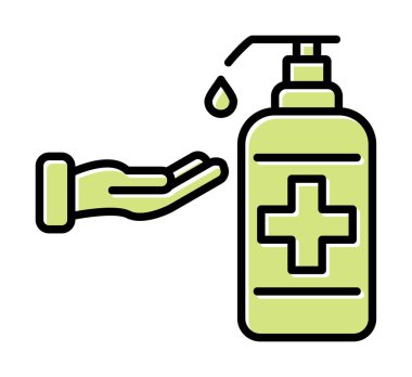 Basit El Yıkama simgesi, vektör illüstrasyonu