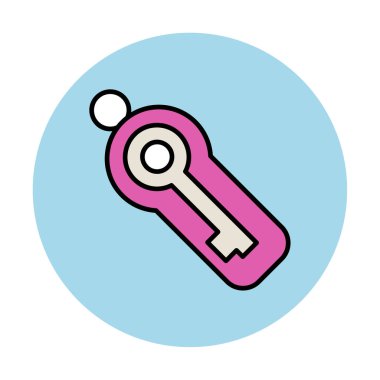 Anahtar sembolü web simgesi, vektör illüstrasyonu