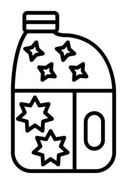 şişe düz simge vektör çizim