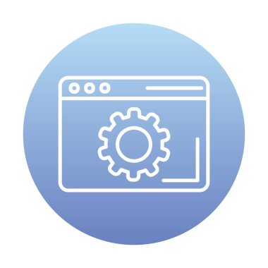 Tarayıcı Simge vektör çizimi ayarlanıyor