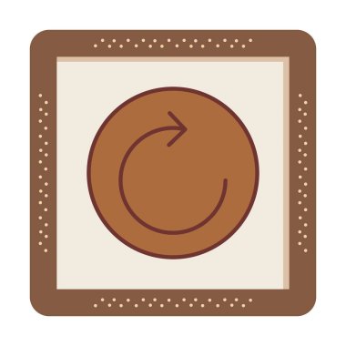 Modern simgenin vektör illüstrasyonu              