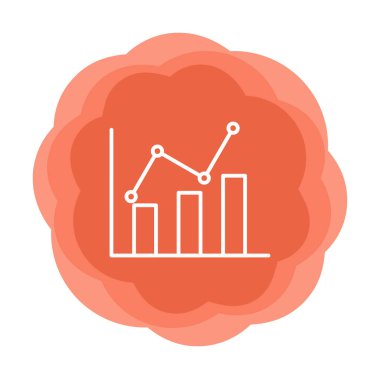 Grafik. Web simgesi basit illüstrasyon 