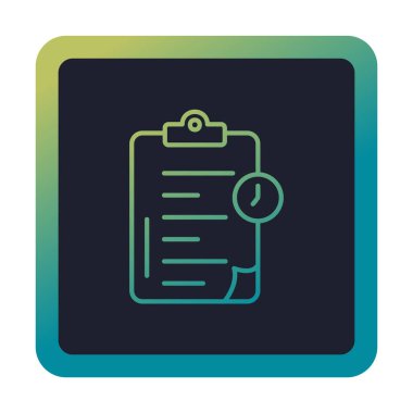 Pano simgesi, vektör illüstrasyonu basit tasarım