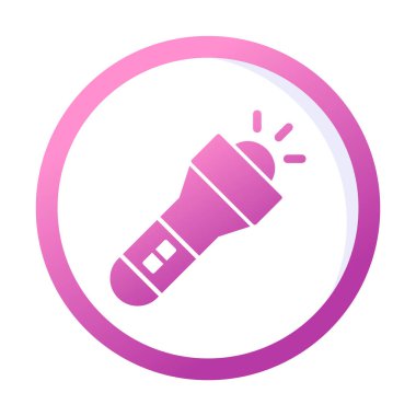 Seyahat fenerinin düz simgesi. Renkli vektör çizimi