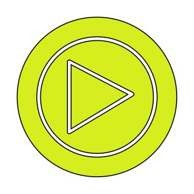 Oynatma düğmesi vektör çizimi