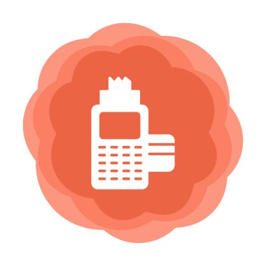 Kart okuyucu ve banka kartı, vektör illüstrasyonu