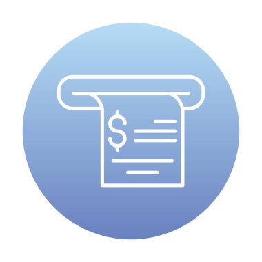 fatura simgesi, vektör illüstrasyonu basit tasarım