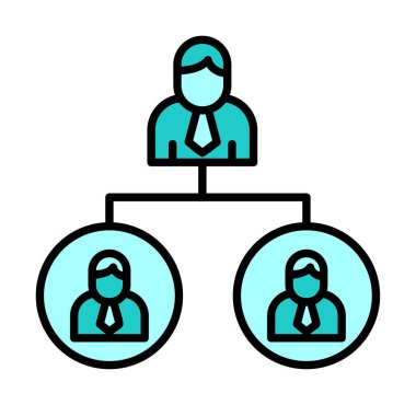 Beyaz arkaplanda Takım Yönetimi vektör çizimi