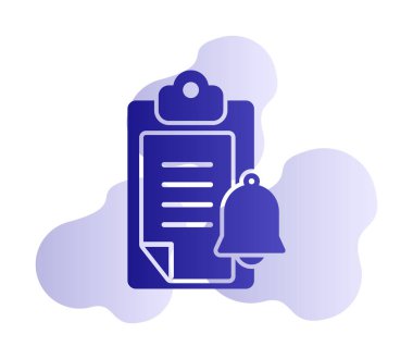 bildirim simgesi vektör illüstrasyonu. 