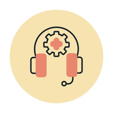 ikon vektör illüstrasyonunu destekle