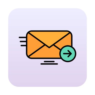 zarf, posta simgesi vektör illüstrasyonu