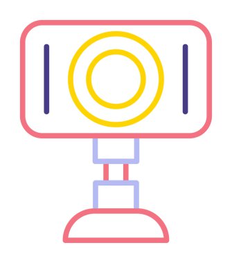 Web kamera simge vektör çizim