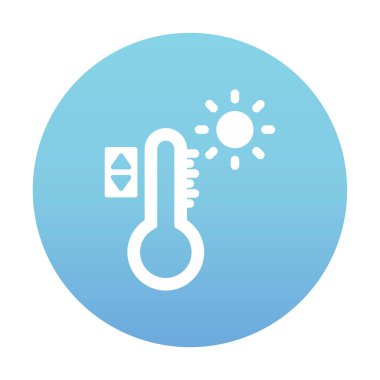 Sıcaklık Denetim simgesi, vektör resimleme 