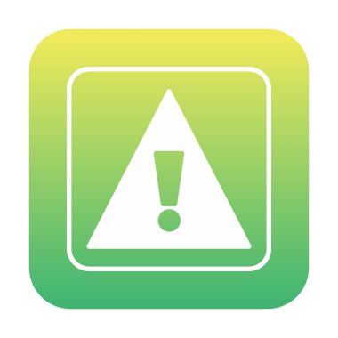 Dikkat İşareti simgesi vektör illüstrasyonu