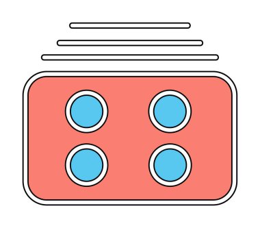 Menü web simgesi, vektör çizim