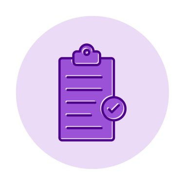 Basit Pano Tamamlanmış simge, vektör illüstrasyonu