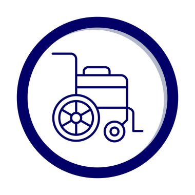 Tekerlek Sandalyesi vektör illüstrasyonu