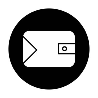 cüzdan vektör simgesi basit illüstrasyon