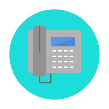 Basit Telefon Simgesi, vektör illüstrasyonu