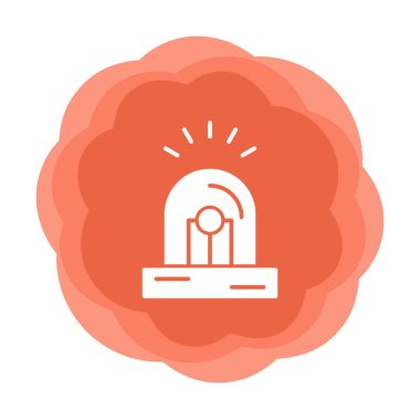 Siren simgesi vektör illüstrasyonu