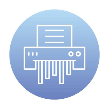 kağıt öğütücü makinenin vektör çizim