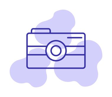 Kamera. Web simgesi basit illüstrasyon 