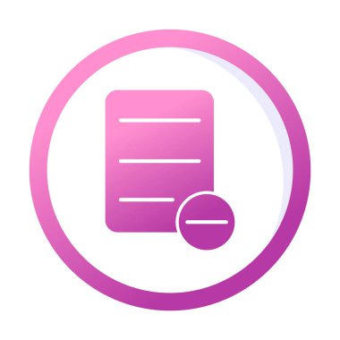 Substraction düz simge, vektör illüstrasyonu 