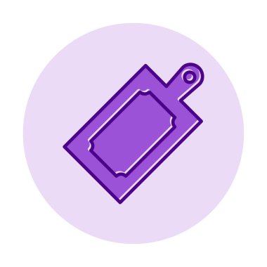 Kesme tahtası simgesi, vektör illüstrasyonu