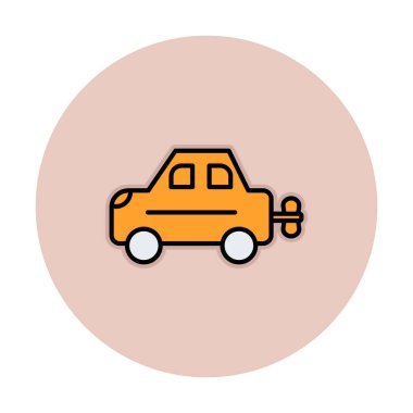 Araç Oyuncağı simgesi arka planda izole edildi