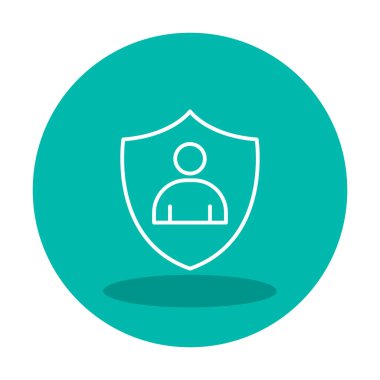 Hesap koruma simgesi vektör illüstrasyonuName