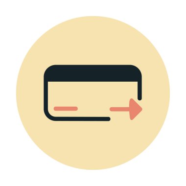 Kredi kartı ikonu vektör illüstrasyonu