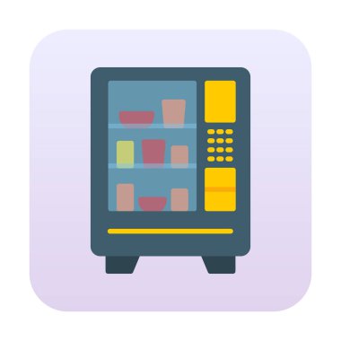 Otomat Web simgesi, vektör illüstrasyonu 