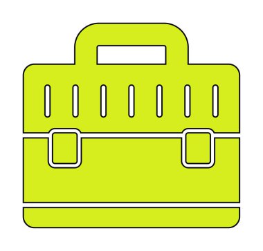 evrak çantası simgesi izole edilmiş web illüstrasyonu