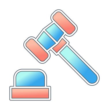 Yargıç Tokmak simgesi, satır biçimi 