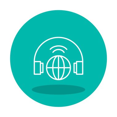 genel destek simgesi vektör illüstrasyonu