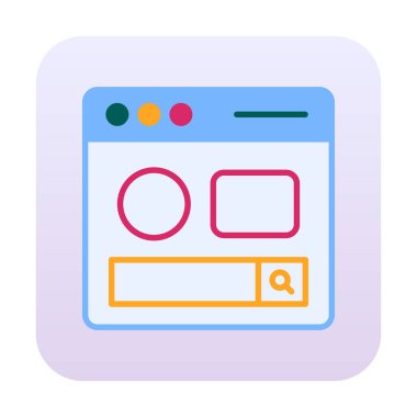 Basit sayfa satırını, ana vektör ögelerini ara