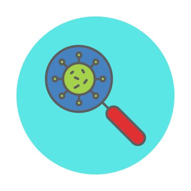 Virüs Arama Vektörü illüstrasyonu