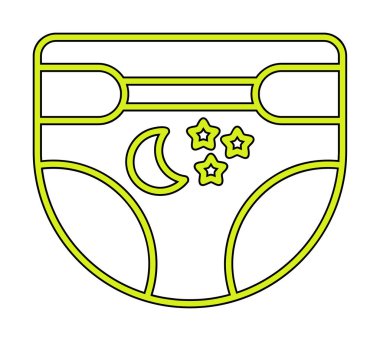 Bebek bezi simge vektör çizim