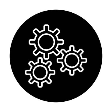 Ayar web simge vektör çizim